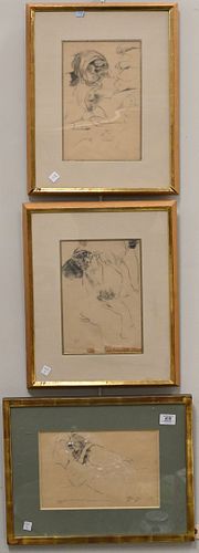 FIVE PIECE GROUPING OF HENRI EDMOND