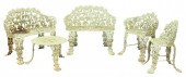 FIVE PIECE IRON LOT HAVING GRA