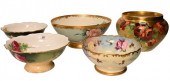FIVE PIECE LIMOGES HAND PAINTE