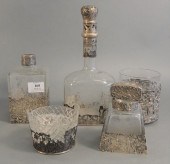 FIVE PIECE LOT CRYSTAL WITH CO