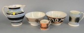 FIVE PIECE LOT OF MOCHAWARE TO
