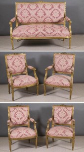 FIVE-PIECE LOUIS XVI STYLE GIL