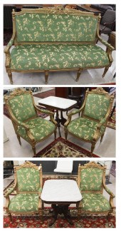 FIVE-PIECE LOUIS XVI STYLE PAR
