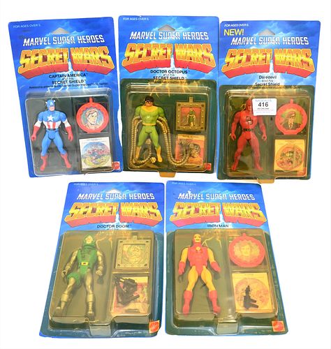 FIVE PIECE MARVEL SUPER HEROES 1984
