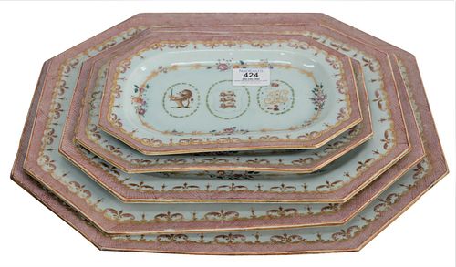 FIVE PIECE NEST OF CHINESE EXPORT