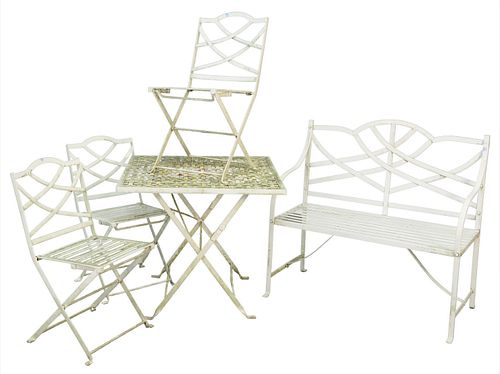 FIVE PIECE OUTDOOR SET TO INCLUDE A