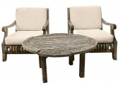 FIVE PIECE OUTDOOR TEAK PATIO