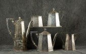 FIVE-PIECE STERLING SILVER COF