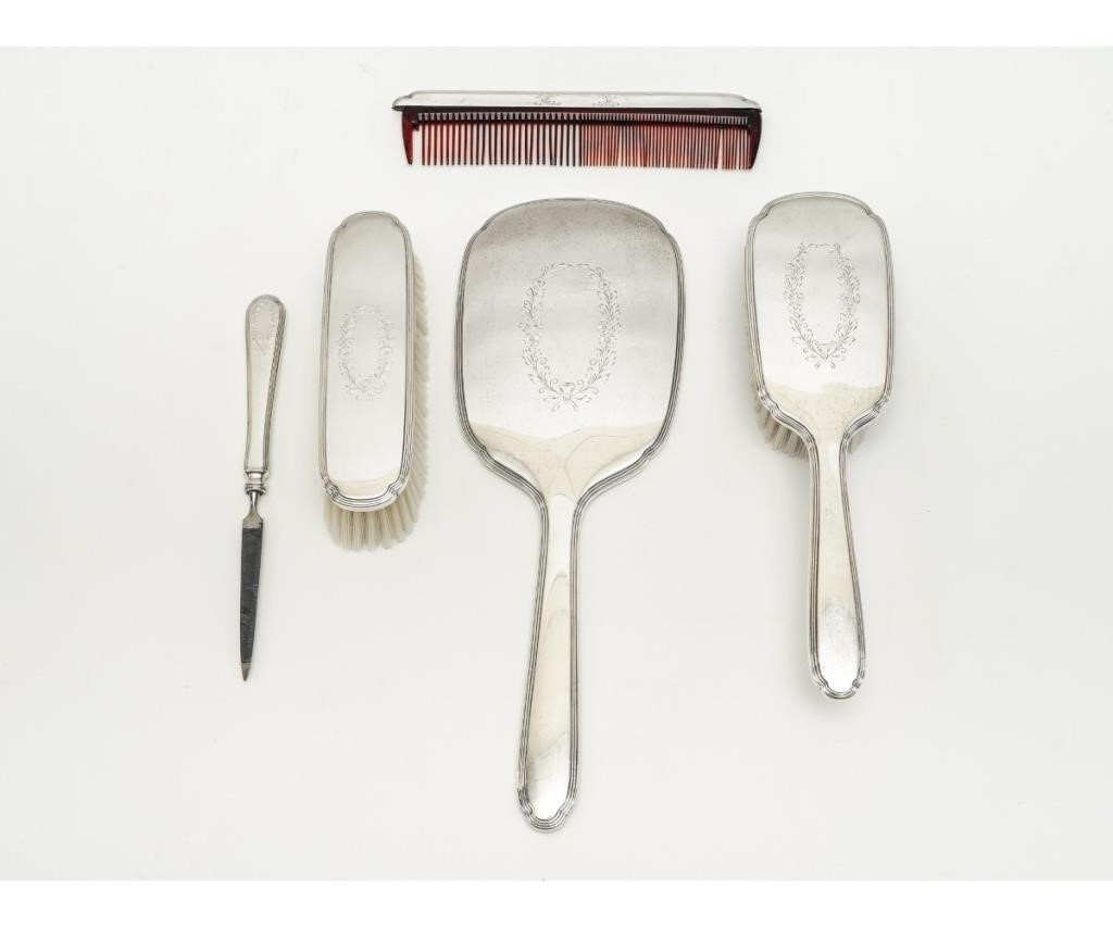 Five piece sterling silver