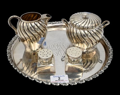 FIVE PIECE STERLING SILVER