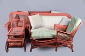 FIVE-PIECE SUITE OF CORAL PAIN
