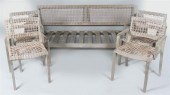 FIVE-PIECE SUITE OF TEAK DECK