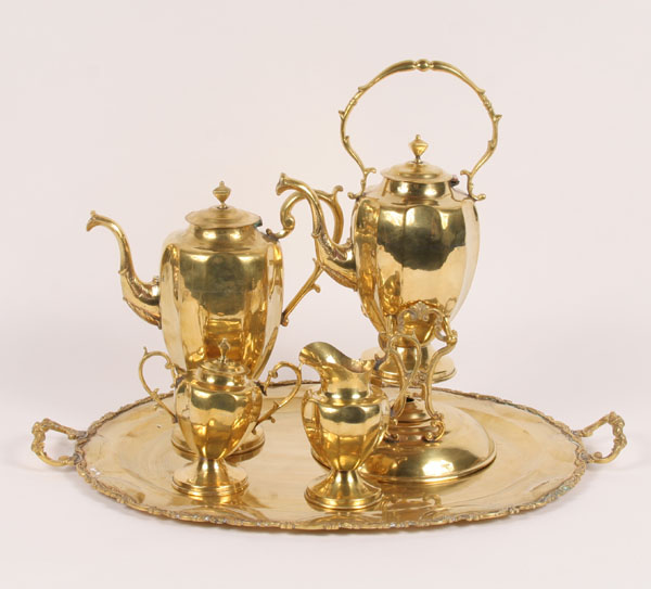 Five piece tea/coffee service;