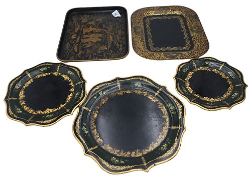 FIVE PIECE TRAY GROUPFive Piece
