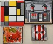 FIVE PIECE UNSIGNED MODERN ABS