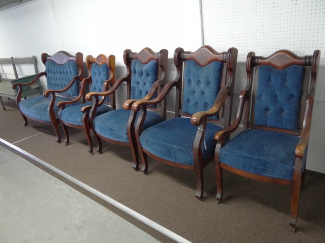 Five piece Victorian parlor set