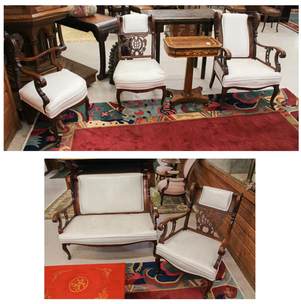 FIVE-PIECE VICTORIAN PARLOR
