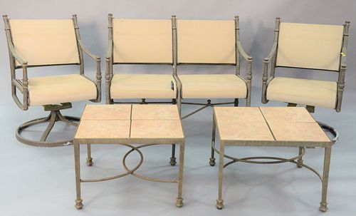 FIVE PIECE WOODARD LANDGRAVE