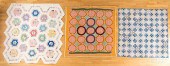 FIVE PIECED QUILTS, EARLY 20TH