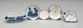 Five pieces blue and white war