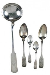 FIVE PIECES CHARLESTON COINS S