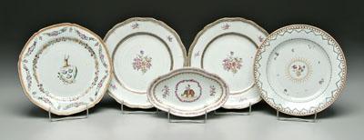 Five pieces Chinese export