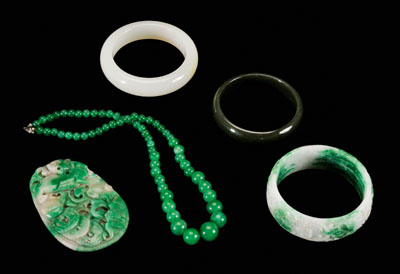 Five pieces Chinese stone