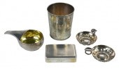 FIVE PIECES CONTINENTAL SILVER