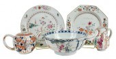 FIVE PIECES ENAMELED CHINESE E