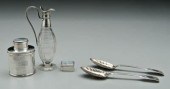 Five pieces English silver: Ma