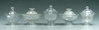 Five pieces lidded Sandwich