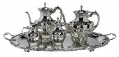 FIVE PIECES MEXICAN STERLING T
