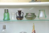 FIVE PIECES OF ART GLASS. All