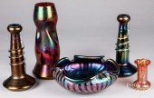 FIVE PIECES OF ART GLASSFive p