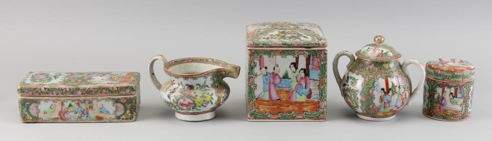 FIVE PIECES OF CHINESE EXPORT