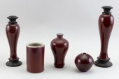 FIVE PIECES OF CHINESE SANG DE