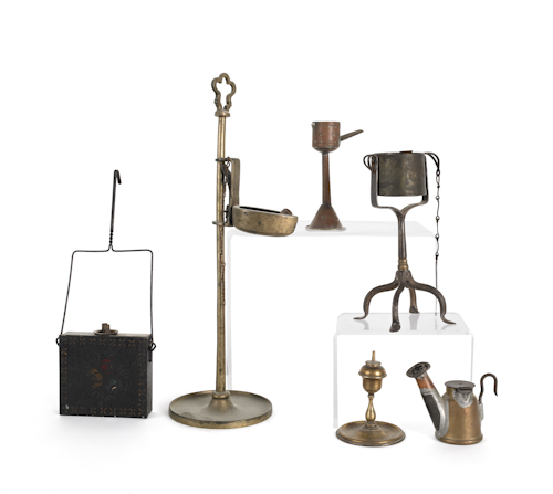 Five pieces of early lighting