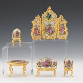 FIVE PIECES OF LOUIS XIV STYLE
