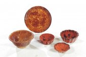 FIVE PIECES OF REDWARE AND ROC
