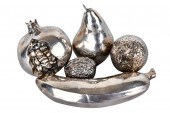 FIVE PIECES OF SILVER-PLATED F
