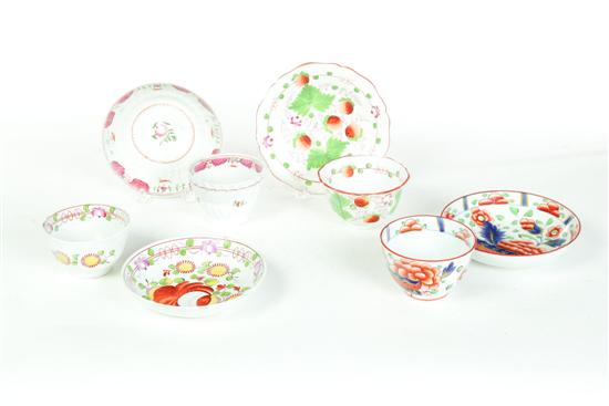 FIVE PIECES OF SOFT PASTE CERAMICS.