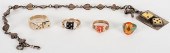 FIVE PIECES OF VINTAGE GAMBLIN