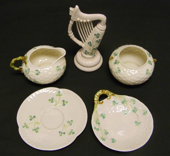Five pieces ''Shamrock'' green mark
