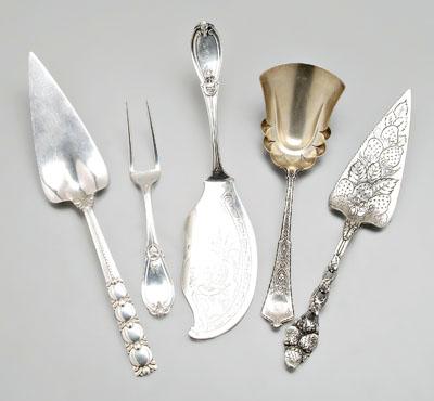 Five pieces Tiffany sterling