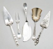 Five pieces Tiffany sterling f