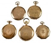 FIVE POCKET WATCHESIllinois, 4
