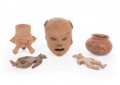 FIVE PRE-COLUMBIAN ITEMSFive P