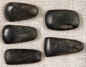 FIVE PREHISTORIC CELTS OF MESO