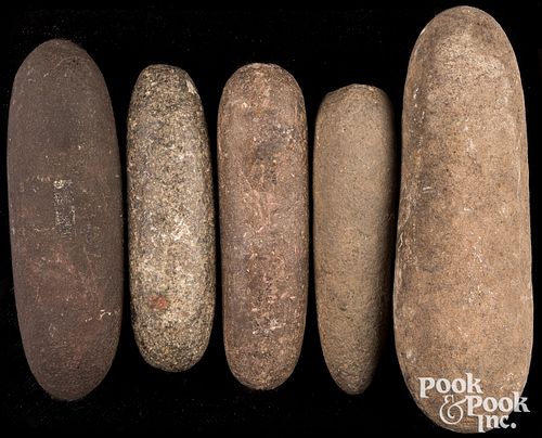 FIVE PREHISTORIC STONE