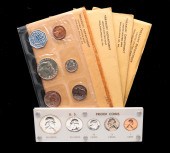 FIVE PROOF SETS FROM 1961 TO 1